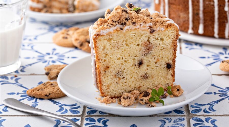 cake moelleux aux pépites de chocolat