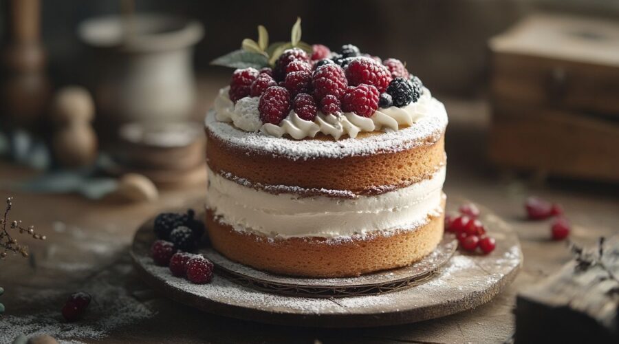 Un gâteau léger, la meilleure option pour accompagner une salade de fruits