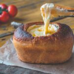Camembert bread bowl
