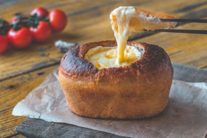Camembert bread bowl