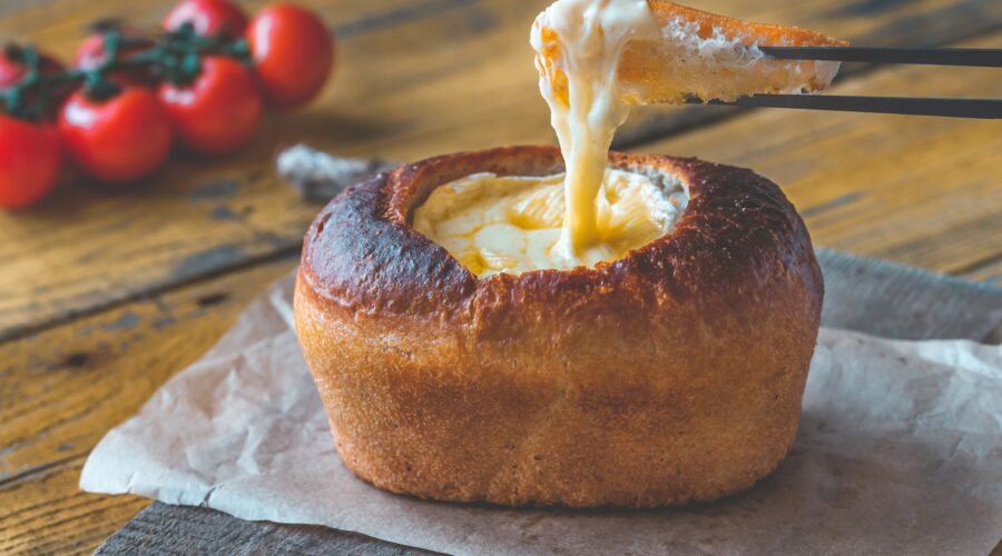 Camembert bread bowl