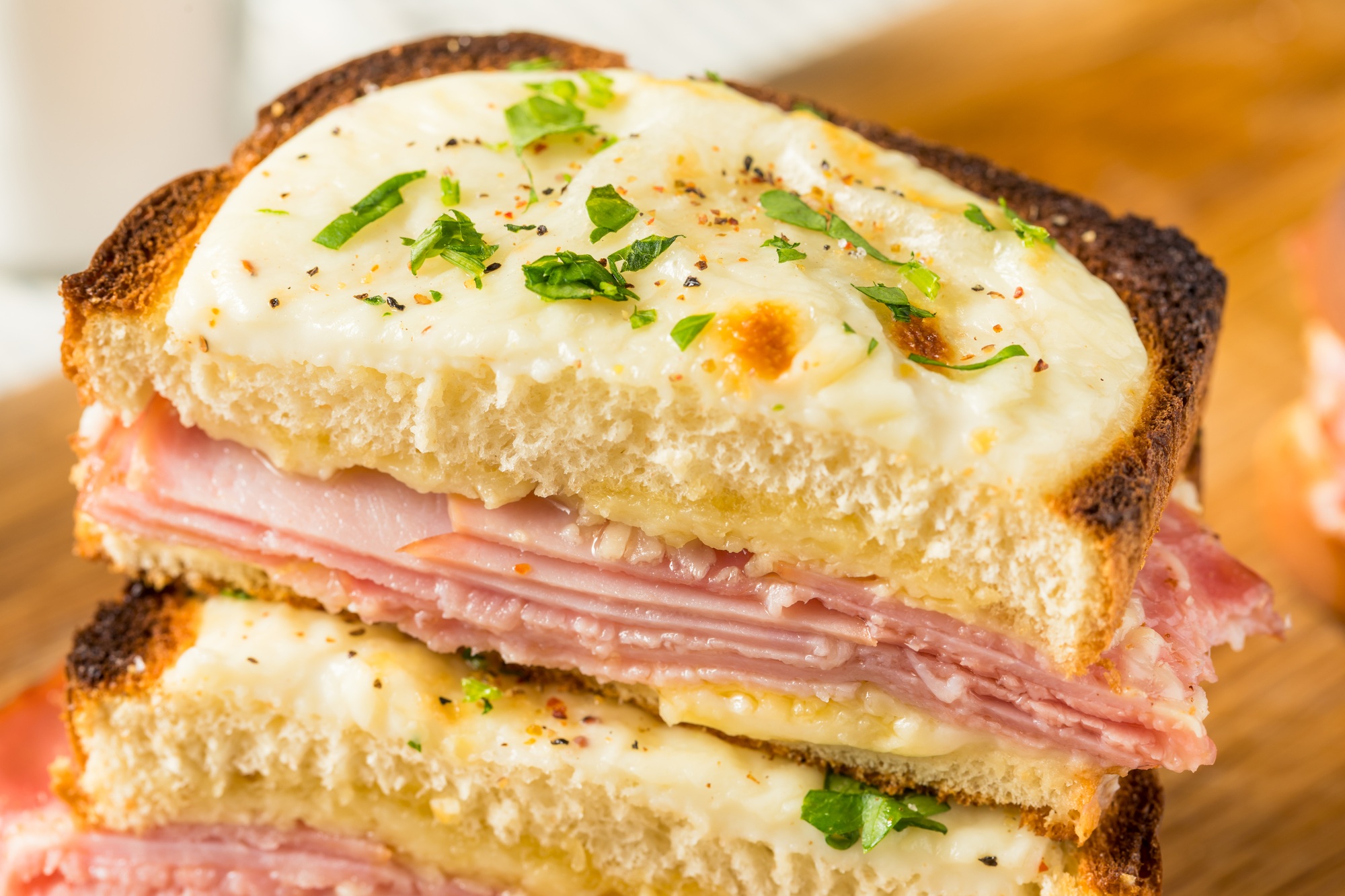 Homemade Croque Monsieur Sandwich
