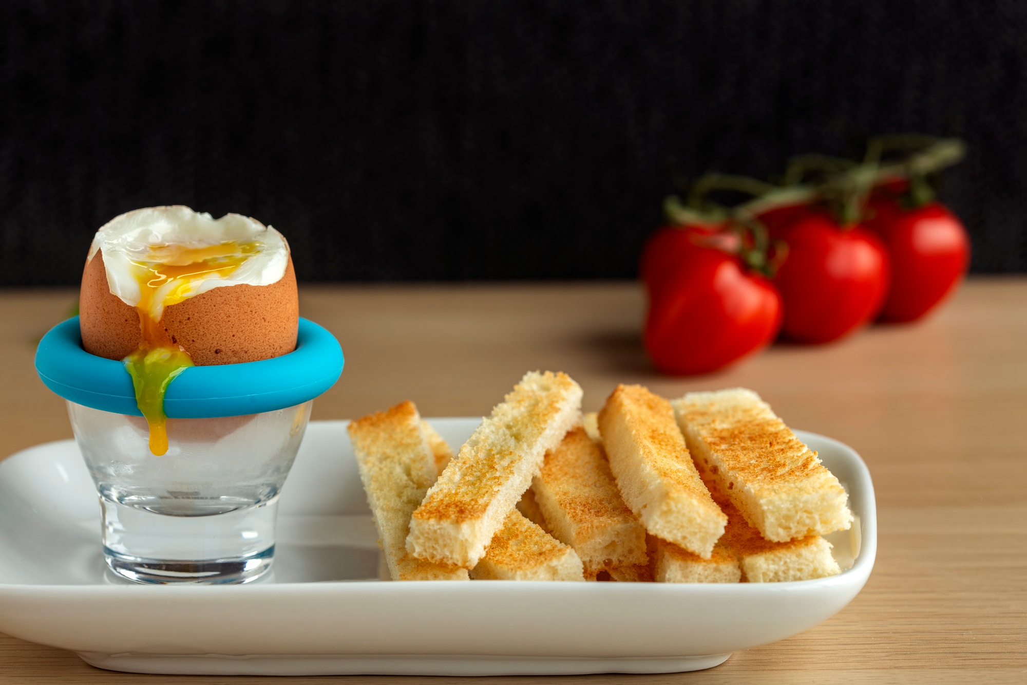 boiled egg with toast