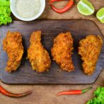 Fried spicy Chicken with roasted rice powder