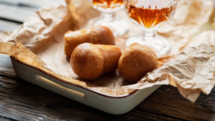 Neapolitan rum baba
