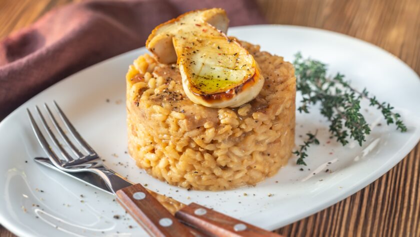 Risotto with porcini mushrooms