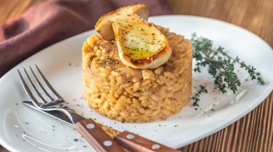 Risotto with porcini mushrooms