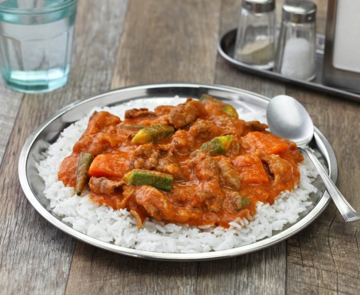 senegalese peanut stew called mafe.