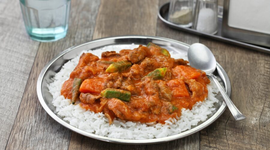 senegalese peanut stew called mafe.