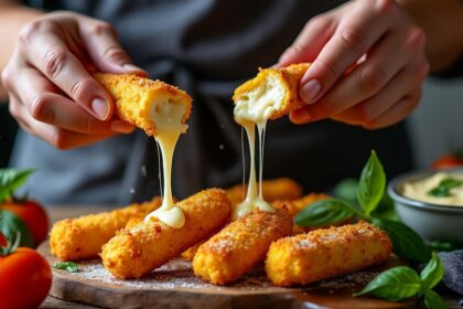 découvrez les avantages des mozzarella sticks cuits à l'air fryer, une alternative saine et délicieuse aux méthodes de friture traditionnelles. grâce à cette cuisson rapide et sans huile, savourez des en-cas croustillants et savoureux tout en réduisant les calories et les graisses. idéal pour des apéritifs gourmands sans culpabilité !