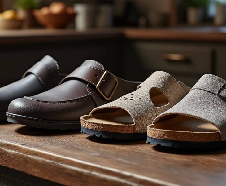 découvrez notre comparatif des chaussures de cuisine birkenstock face à d'autres marques populaires. analysez le confort, le style et la durabilité pour choisir la paire qui convient le mieux à vos besoins professionnels en cuisine.