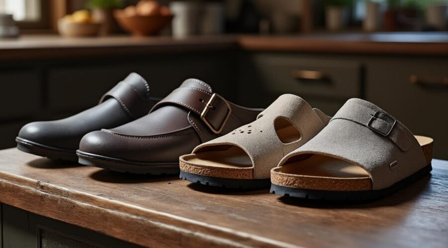 découvrez notre comparatif des chaussures de cuisine birkenstock face à d'autres marques populaires. analysez le confort, le style et la durabilité pour choisir la paire qui convient le mieux à vos besoins professionnels en cuisine.