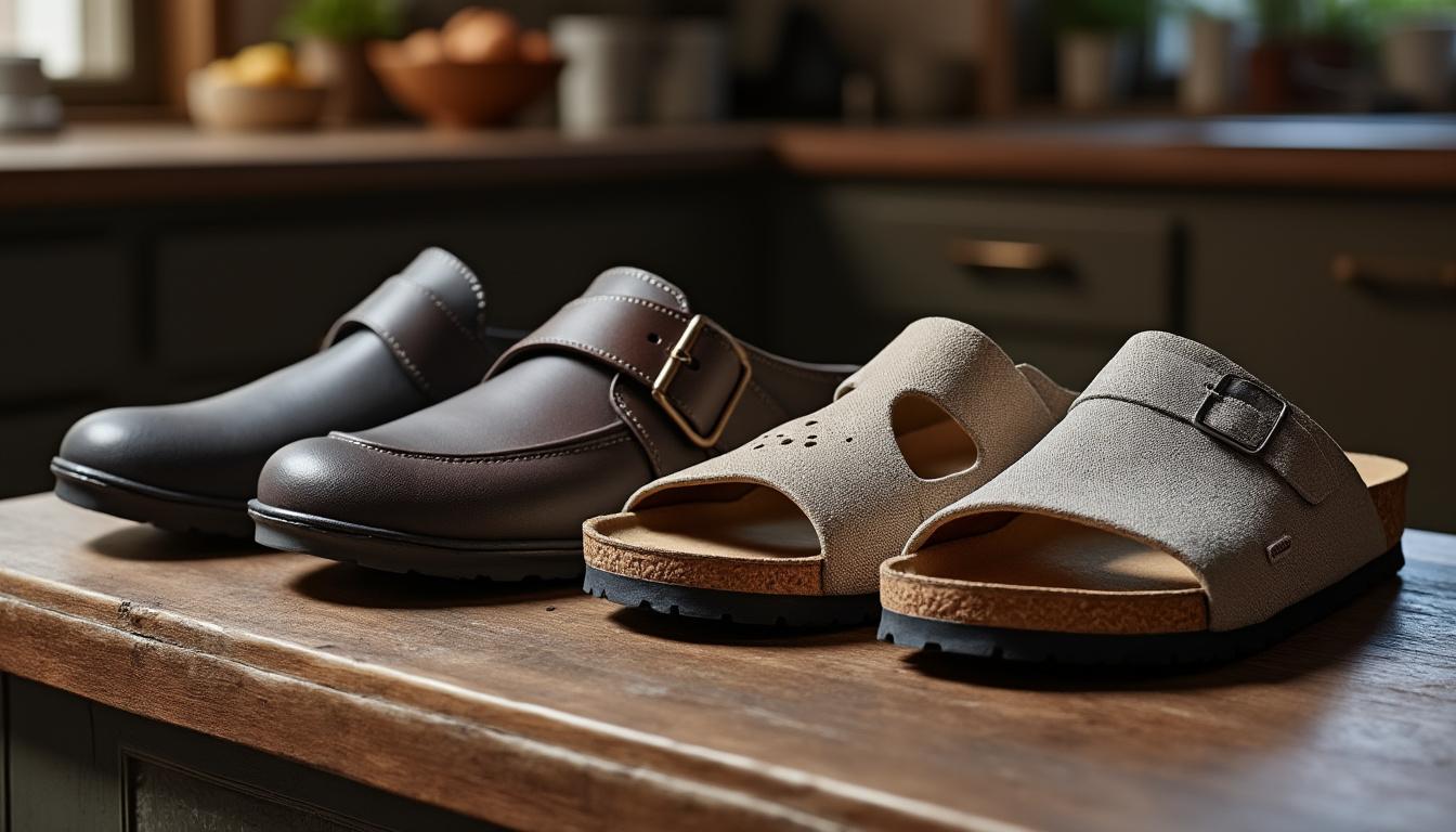 découvrez notre comparatif des chaussures de cuisine birkenstock face à d'autres marques populaires. analysez le confort, le style et la durabilité pour choisir la paire qui convient le mieux à vos besoins professionnels en cuisine.