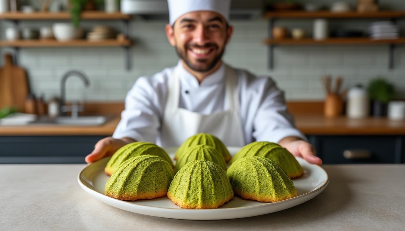 découvrez la délicieuse madeline au thé matcha, une douceur inspirée des traditions japonaises. avec son goût unique et sa texture moelleuse, ce petit gâteau sucré ravira vos papilles et apportera une touche d'exotisme à vos pauses gourmandes. laissez-vous séduire par cette fusion de saveurs!