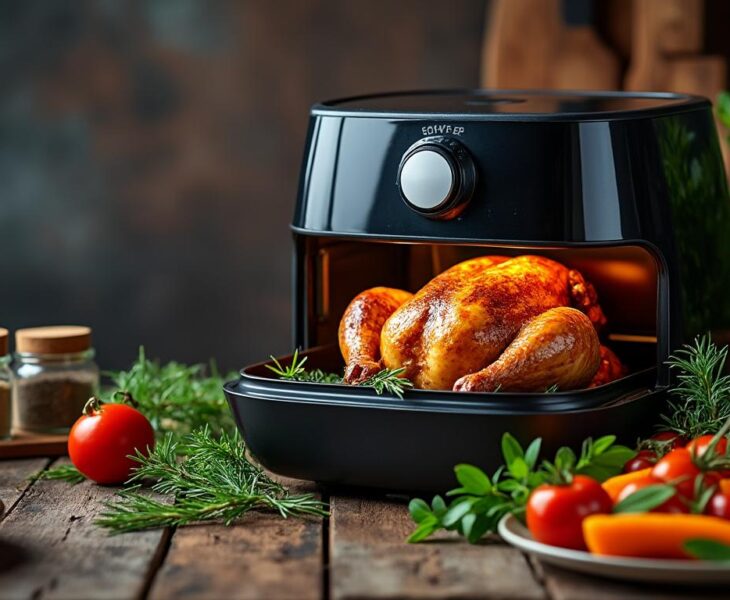 découvrez le chicken air fryer, une alternative savoureuse et saine à la friture traditionnelle. profitez d'un poulet croustillant à l'extérieur et tendre à l'intérieur, tout en réduisant l'utilisation d'huile. transformez vos repas avec cette cuisson rapide et nutritious !