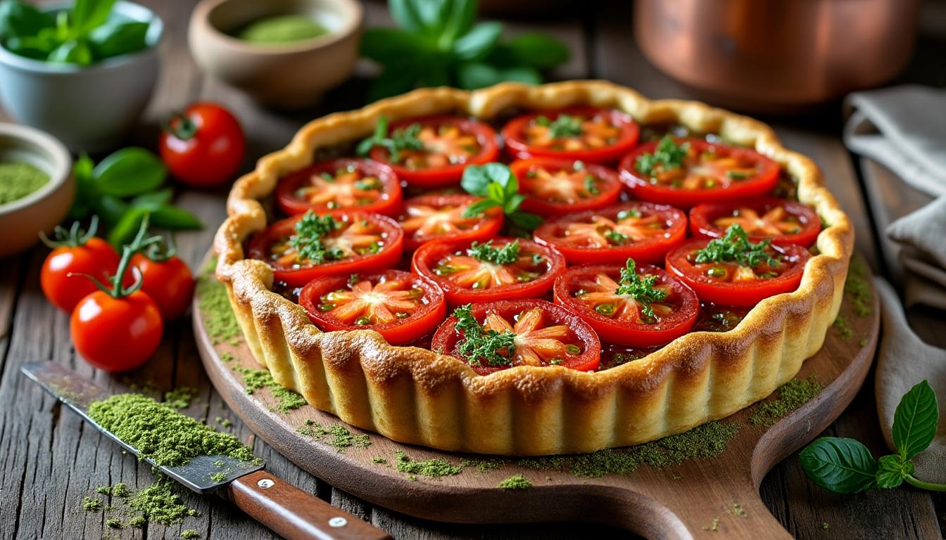 découvrez des recettes innovantes de tarte tatin à la tomate avec une touche de matcha. laissez-vous séduire par ces variantes créatives qui éveilleront vos papilles et rehausseront ce classique de la pâtisserie française. à essayer absolument pour une expérience gustative unique !