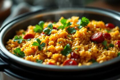 risotto chorizo au Cookeo