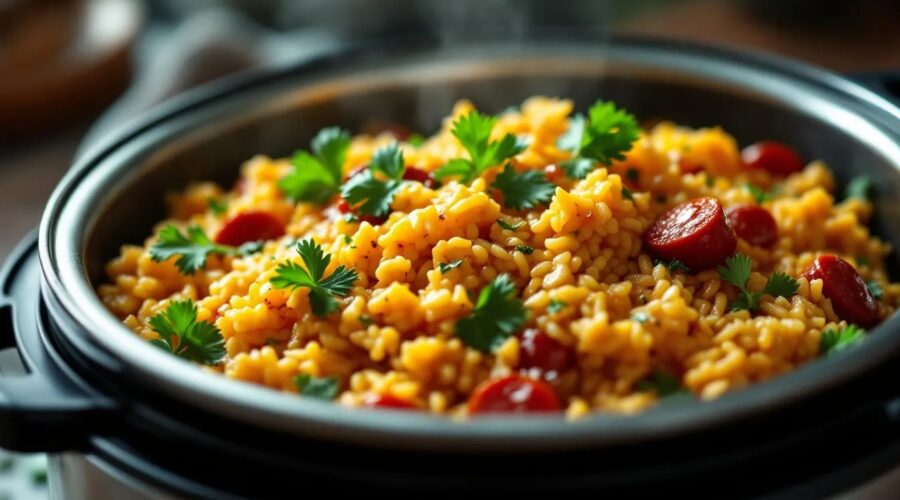 risotto chorizo au Cookeo