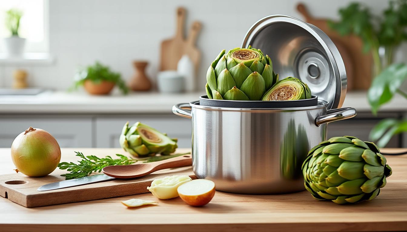 découvrez comment maîtriser l'artichaut en un rien de temps grâce à notre guide simple. apprenez les techniques de cuisson à la cocotte-minute seb et faites de ce légume délicieux un incontournable de votre cuisine. des étapes faciles pour un repas savoureux!