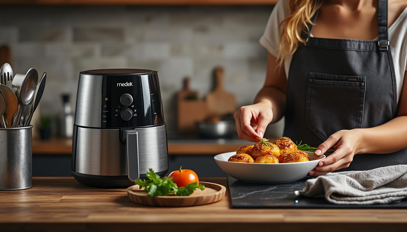 découvrez comment optimiser votre cuisine grâce à l'air fryer medek avec notre mode d'emploi complet. améliorez vos recettes tout en réduisant l'utilisation d'huile et en préservant le goût. parfait pour une cuisine saine et savoureuse !