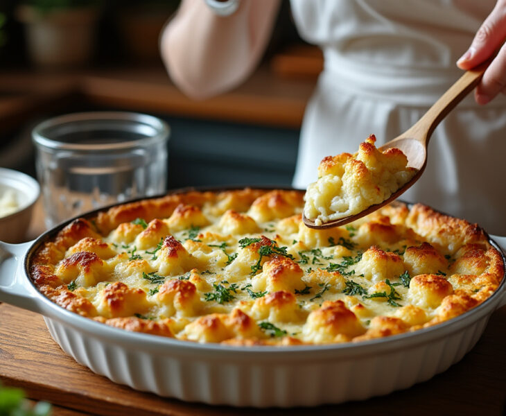 découvrez notre recette facile de gratin de choux-fleurs léger, sans béchamel, parfaite pour un plat savoureux et sain à préparer à la maison.