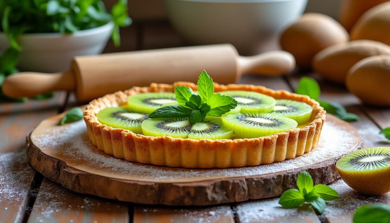 découvrez la recette secrète et authentique de la tarte au kiwi de grand-mère : une pâtisserie gourmande, facile à réaliser, qui ravira petits et grands à chaque bouchée !