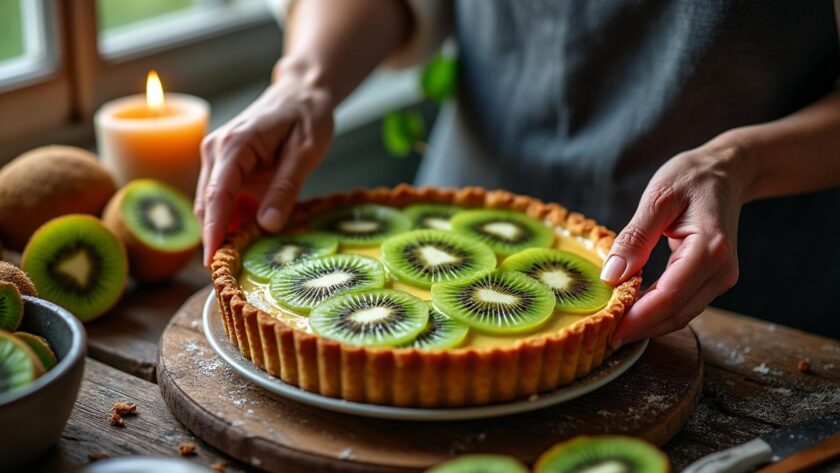 découvrez la recette secrète de la tarte au kiwi de grand-mère : une pâte croustillante, une crème onctueuse et des kiwis frais pour un dessert authentique et gourmand. surprenez vos proches avec ce classique revisité !