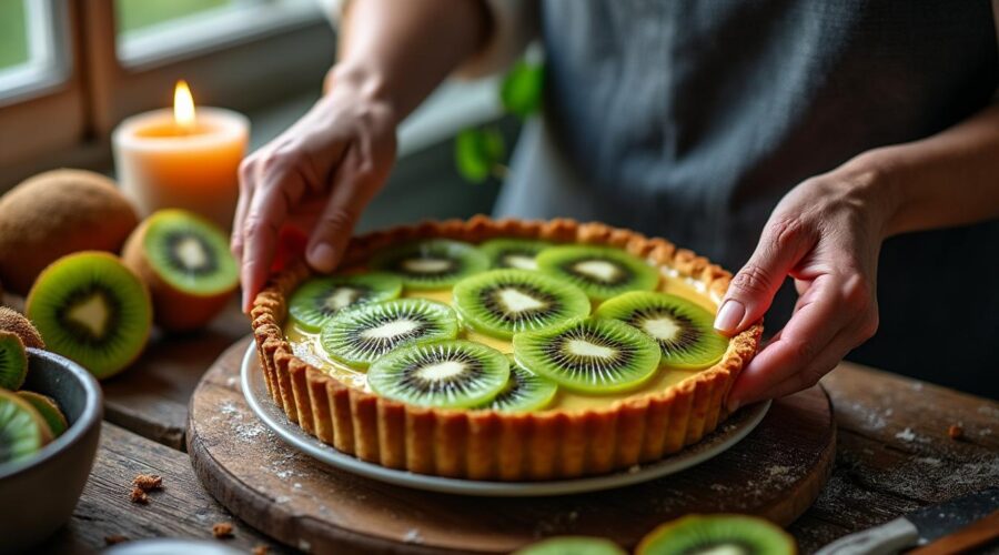 découvrez la recette secrète de la tarte au kiwi de grand-mère : une pâte croustillante, une crème onctueuse et des kiwis frais pour un dessert authentique et gourmand. surprenez vos proches avec ce classique revisité !