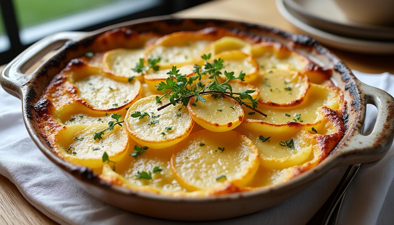 découvrez comment préparer un délicieux gratin dauphinois au micro-ondes en un temps record ! une recette facile et rapide pour savourer ce plat traditionnel sans passer des heures en cuisine.