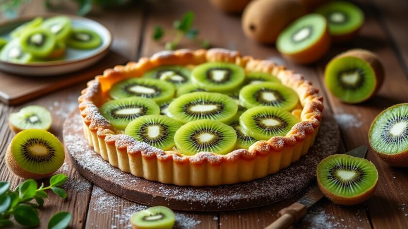 découvrez la recette authentique de la tarte au kiwi de grand-mère, une pâtisserie maison savoureuse et facile à préparer, idéale pour régaler vos proches lors de toutes les occasions.