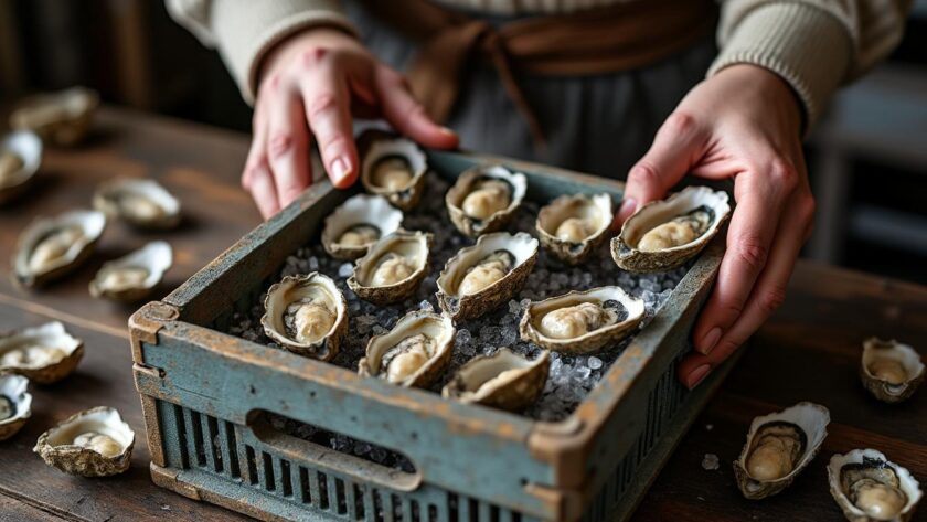 découvrez comment estimer le nombre d'huîtres dans une bourriche de 2 kg pour préparer parfaitement vos fêtes et satisfaire tous vos invités.