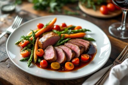 découvrez nos recettes faciles d'aiguillettes de canard en ligne pour impressionner vos invités avec des plats savoureux et rapides à préparer.