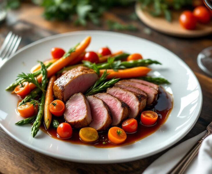 découvrez nos recettes faciles d'aiguillettes de canard en ligne pour impressionner vos invités avec des plats savoureux et rapides à préparer.