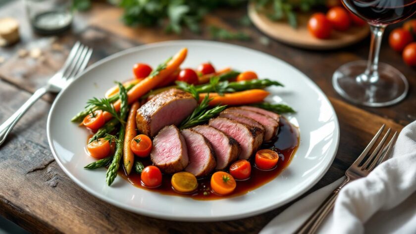 découvrez nos recettes faciles d'aiguillettes de canard en ligne pour impressionner vos invités avec des plats savoureux et rapides à préparer.