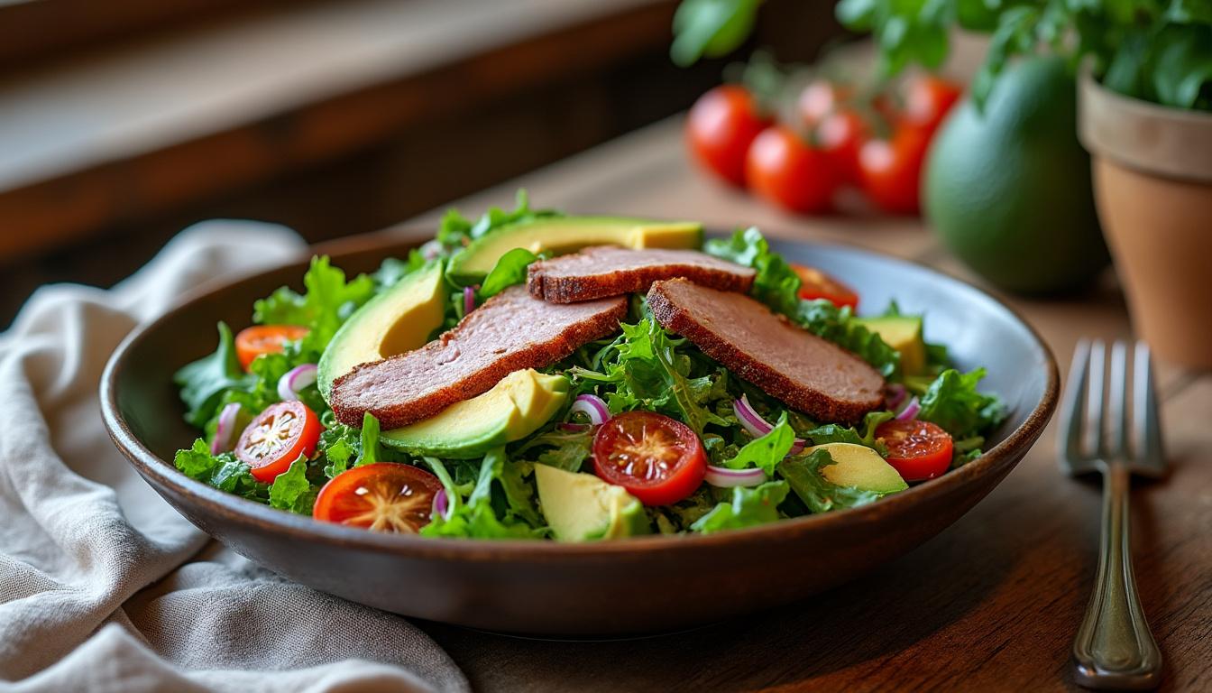 découvrez pourquoi la salade magret de canard fumé et avocat est le plat parfait pour vos repas d'été : fraîcheur, saveurs équilibrées et légèreté assurées.