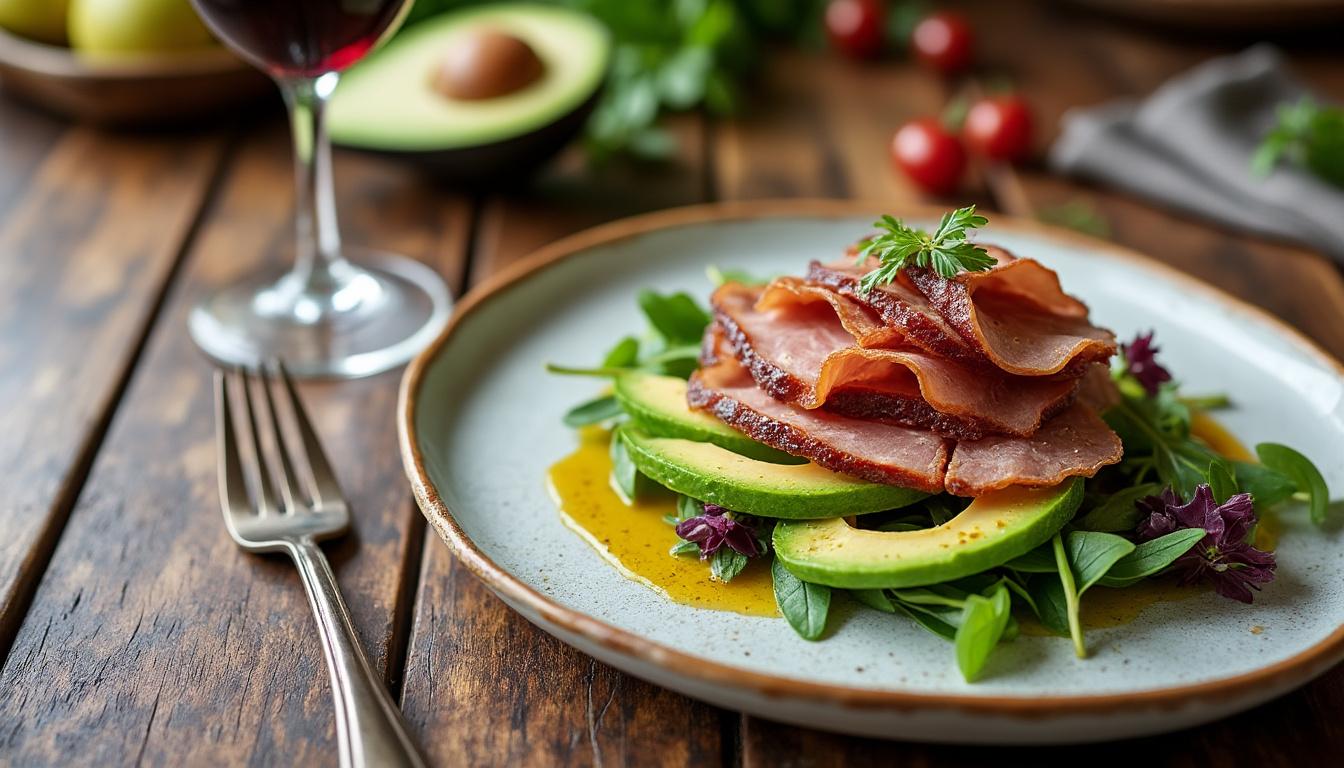 découvrez pourquoi la salade magret de canard fumé et avocat est parfaite pour les repas d'été : fraîche, savoureuse et équilibrée, elle apporte une touche gourmande et légère à vos déjeuners estivaux.