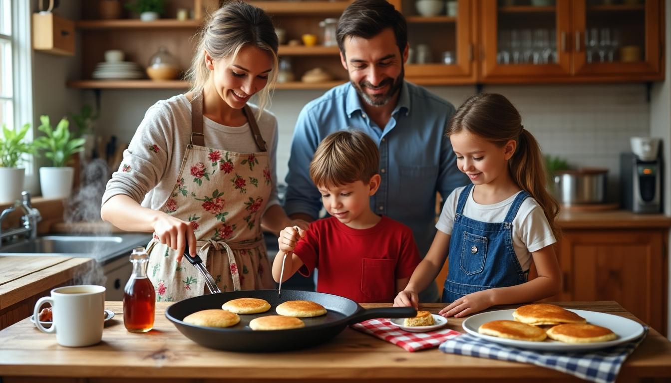 découvrez la recette de pancakes de grand-mère, un classique intemporel qui ravira toute la famille avec son goût authentique et sa texture moelleuse.
