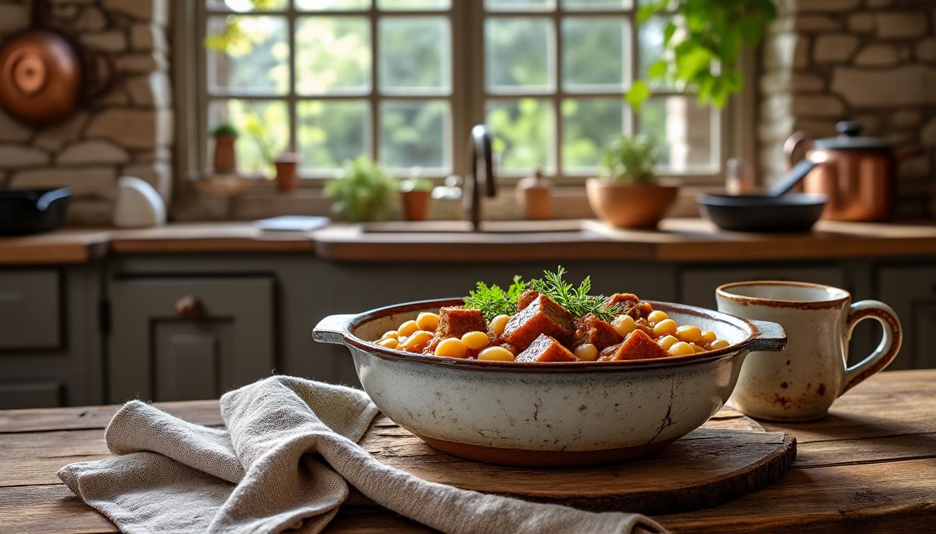 découvrez les ingrédients essentiels pour préparer un cassoulet savoureux à la manière d'etchebest, alliant tradition et saveurs authentiques pour un plat réconfortant.