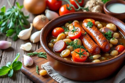 découvrez les ingrédients essentiels pour préparer un cassoulet savoureux à la manière d'etchebest, alliant tradition et goût authentique.