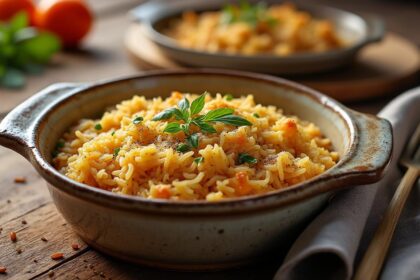 découvrez la recette savoureuse de cyril lignac pour un riz au four irrésistible qui séduira toutes vos papilles. simple, gourmand et authentique !