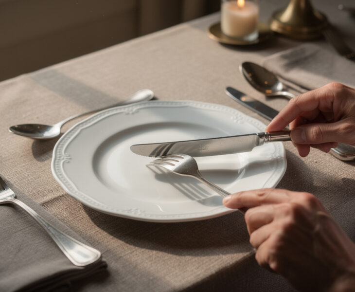 découvrez nos astuces simples et efficaces pour maîtriser la position des couverts en fin de repas et impressionner vos convives avec élégance.