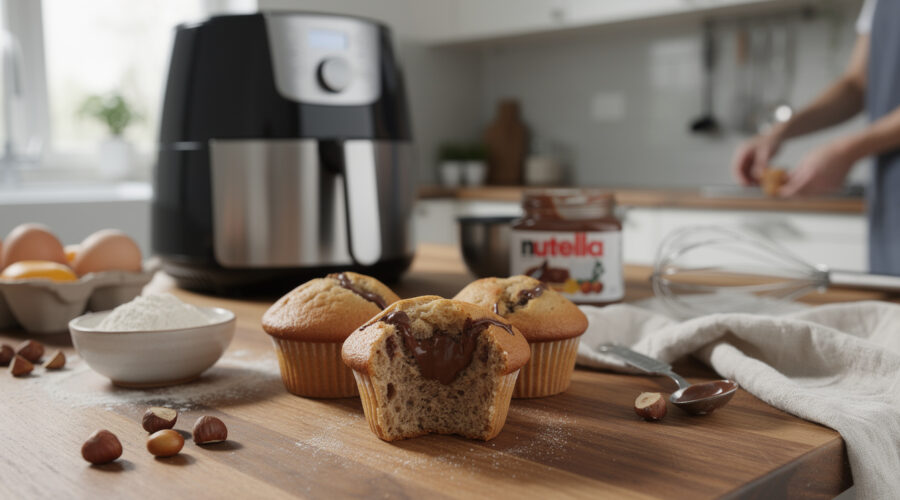 découvrez les avantages des muffins nutella préparés à l'air fryer, une méthode rapide et saine pour savourer un dessert gourmand sans compromis sur la qualité.