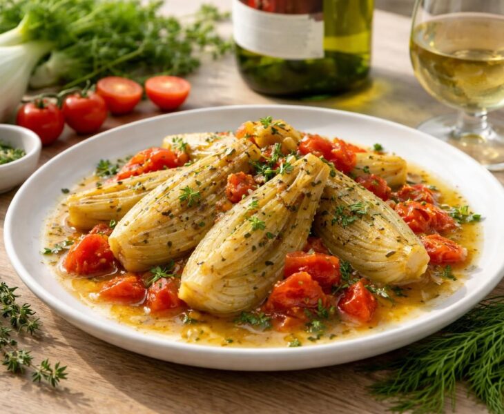 découvrez notre recette facile et gourmande de fenouil à la tomate au vin blanc, idéale pour un repas léger et plein de saveurs.