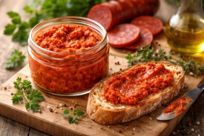 découvrez le chorizo à tartiner, une alternative savoureuse et pratique pour sublimer vos garnitures et apéritifs avec une touche épicée.