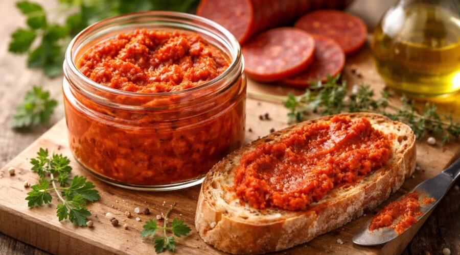découvrez le chorizo à tartiner, une alternative savoureuse et pratique pour sublimer vos garnitures et apéritifs avec une touche épicée.