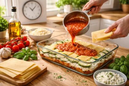 découvrez comment préparer une délicieuse lasagne de courgettes végétarienne en moins d'une heure, facile et rapide à réaliser pour un repas sain et savoureux.
