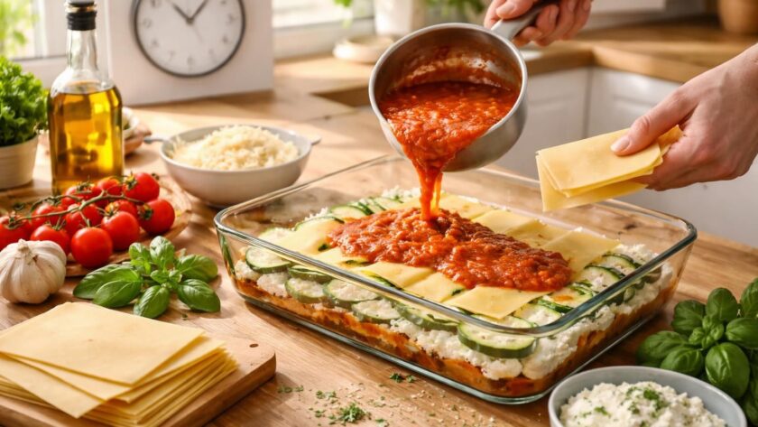 découvrez comment préparer une délicieuse lasagne de courgettes végétarienne en moins d'une heure, facile et rapide à réaliser pour un repas sain et savoureux.