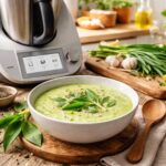 découvrez une recette savoureuse de soupe à l'ail des ours réalisée au thermomix, pour éveiller vos papilles avec un délicieux mélange de saveurs naturelles.