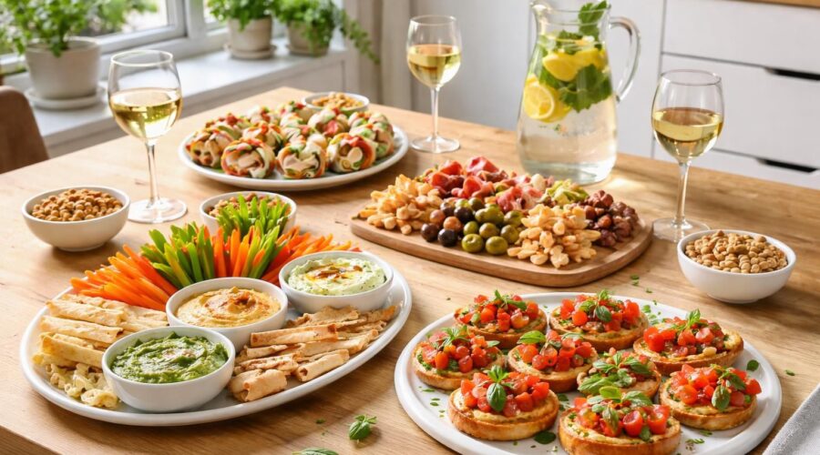 découvrez des idées d'apéro dînatoire rapides et faciles à préparer en moins de 30 minutes, parfaites pour les pressés qui veulent régaler leurs invités sans stress.