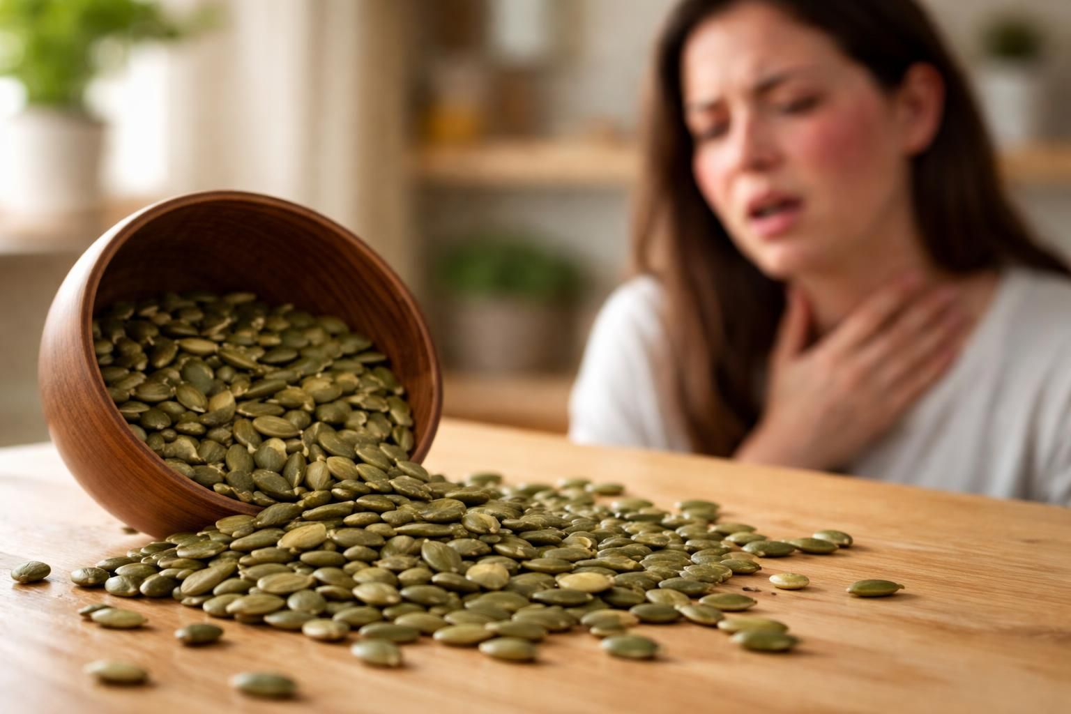 découvrez les risques liés à la consommation de graines de courge pour les personnes allergiques et comment prévenir les réactions allergiques.